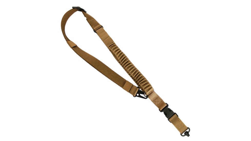 United States Tactical C4 2-to-1 Point Shock Webbing Sling, QD, Coyote, One Size, UST-SLC00402QD