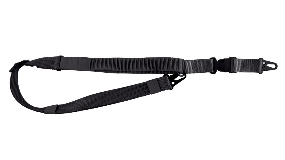United States Tactical C4 - 2-to-1 Point Shock Webbing Sling, 1.25in, HK Hook, Black, UST-SLC00401QH
