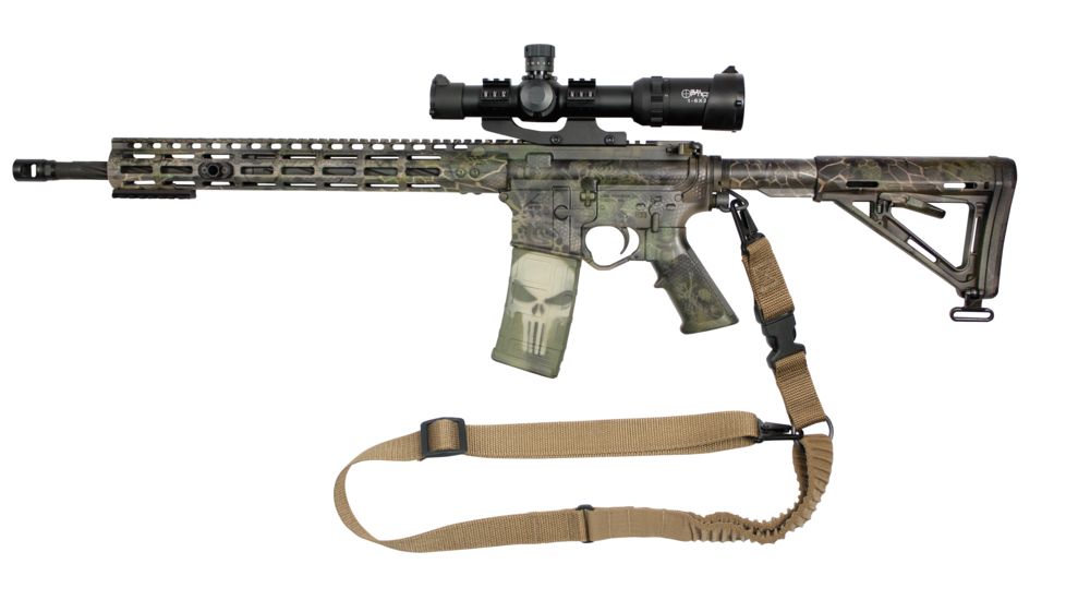 United States Tactical C4 2-to-1 Point Shock Webbing Sling, Coyote, UST-SLC00402QH