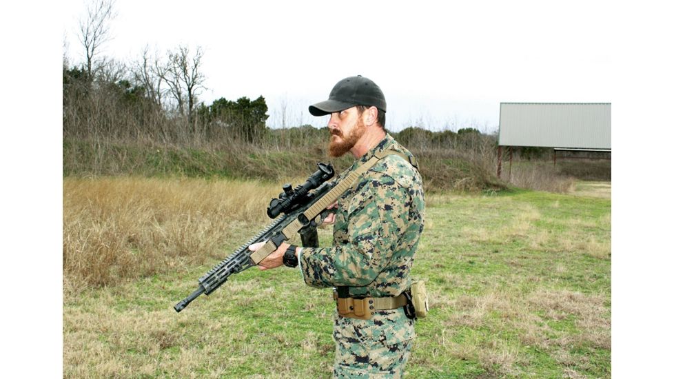 United States Tactical C4 - 2-to-1 Point Shock Webbing Sling, 1.25in, HK Hook, Coyote, UST-SLC00402QH