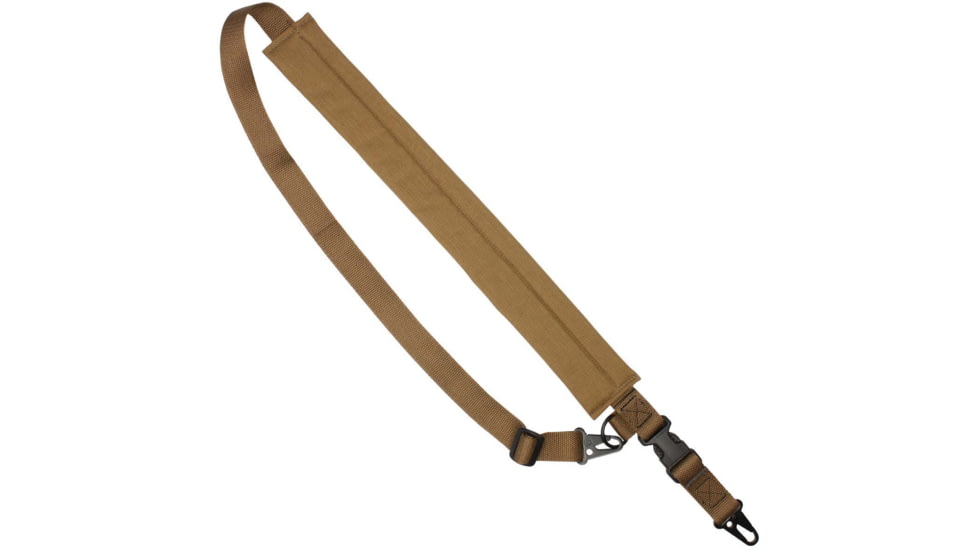 United States Tactical C5 - 2-to-1 Point Padded Tactical Sling, 1.25in, HK Hook, Coyote, UST-SLC00502QH