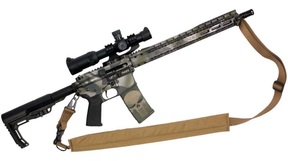 United States Tactical C5 - 2-to-1 Point Padded Tactical Sling, 1.25in, HK Hook, Coyote, UST-SLC00502QH