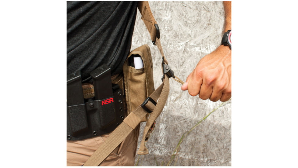 United States Tactical D1 - 2-Point Open Ended Rapid Fit Sling, 2in, Coyote, UST-SLD00102OE