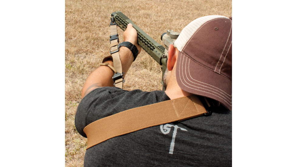 United States Tactical D1 - 2-Point Open Ended Rapid Fit Sling, 2in, Coyote, UST-SLD00102OE