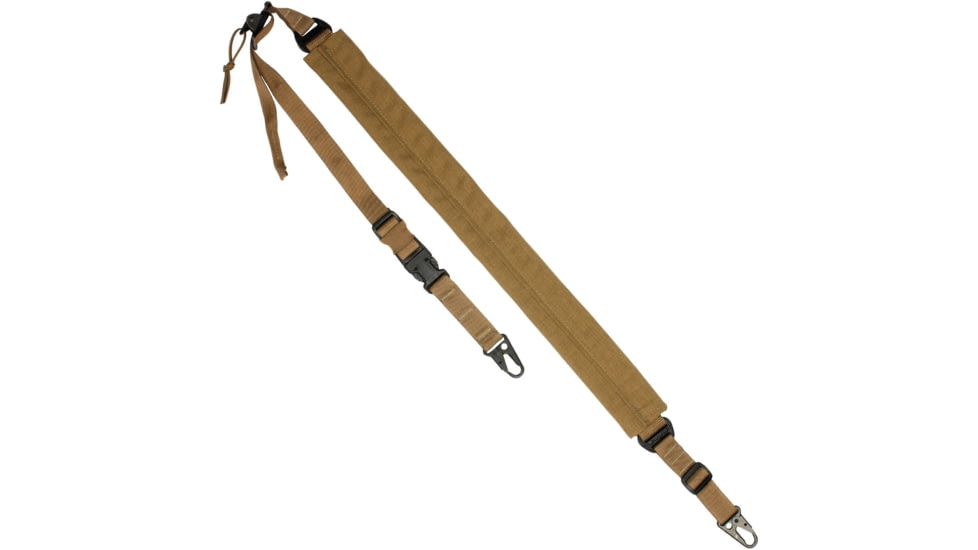 United States Tactical D3 - 2-Point Rapid Fit Padded Tactical Sling,1in, HK Hook, Coyote, UST-SLD00302QH