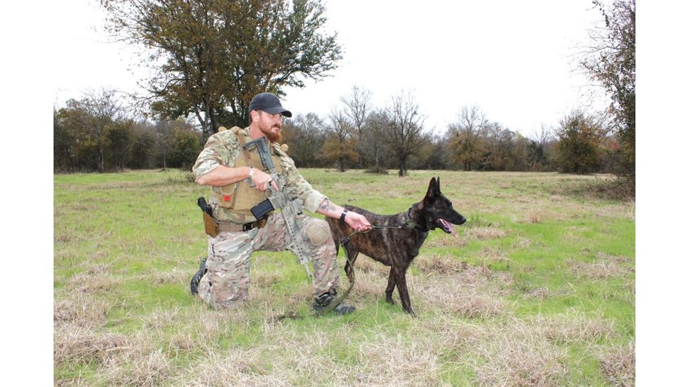 United States Tactical Dog Leash w/ Quick-Release Buckle and HK Hook, Olive Drab UST-K9L00103QH