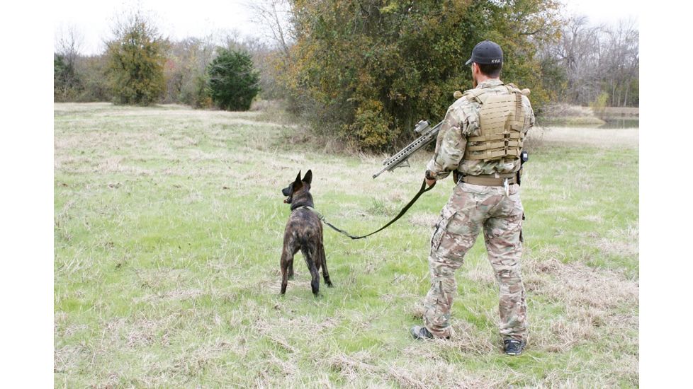 United States Tactical Dog Leash w/ Quick-Release Buckle and HK Hook, Olive Drab UST-K9L00103QH
