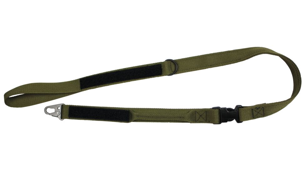 United States Tactical Dog Leash w/ Quick-Release Buckle and HK Hook, Olive Drab UST-K9L00103QH