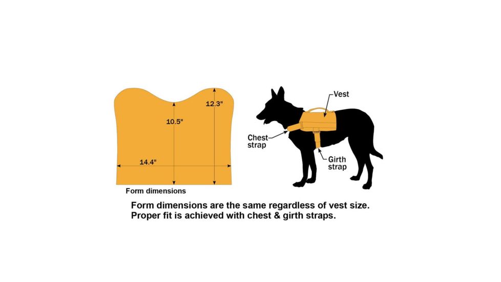 United States Tactical K9 MOLLE Vest, Black, Medium, UST-K9V00101M