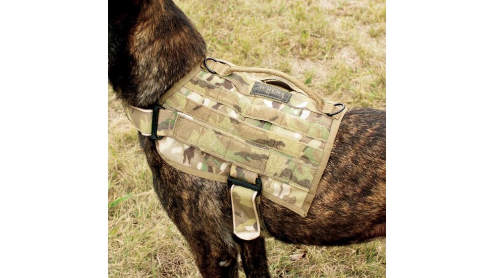 United States Tactical K9 MOLLE Vest, MultiCam, Medium, UST-K9V00104M