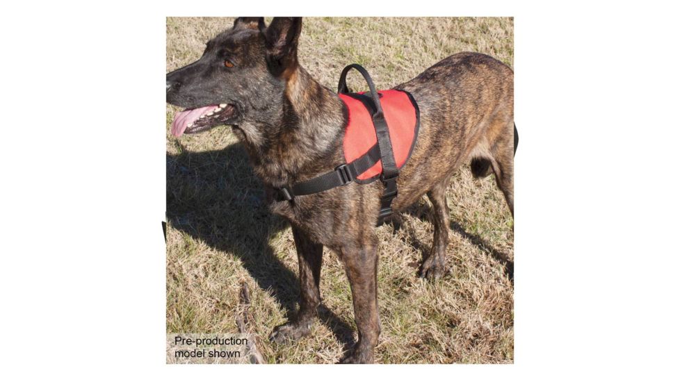 United States Tactical K9 Service Vest, Red/Black, Medium, UST-K9V004M