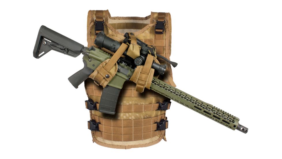 United States Tactical LBE Vest w/Elite Retention System, Coyote, One Size, UST-MOL00702