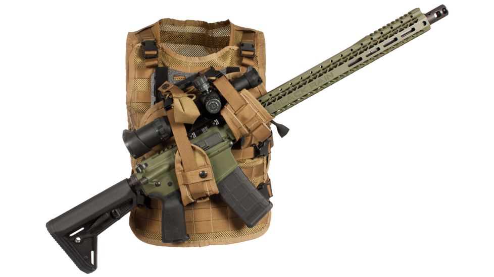 United States Tactical LBE Vest w/Elite Retention System, Coyote, One Size, UST-MOL00702