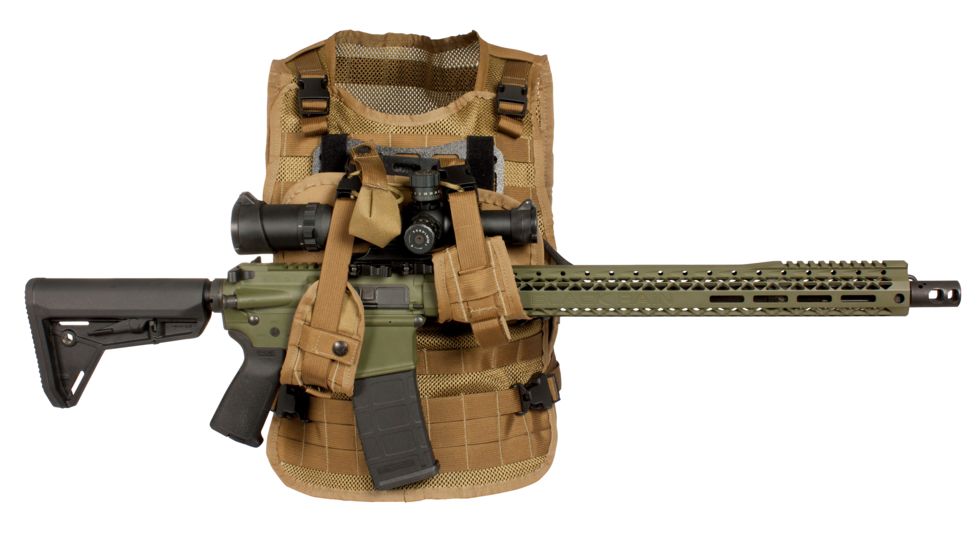 United States Tactical LBE Vest w/Elite Retention System, Coyote, One Size, UST-MOL00702