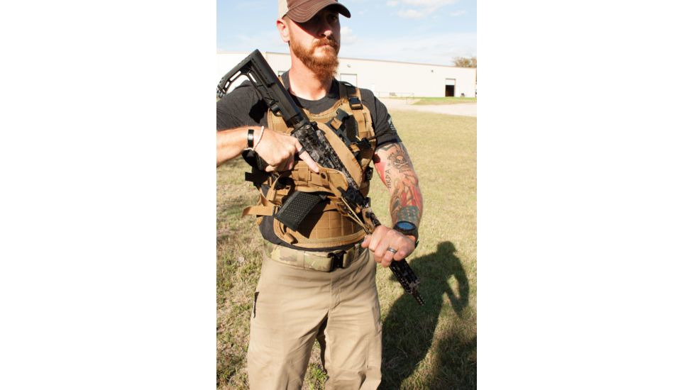 United States Tactical LBE Vest w/Elite Retention System, Coyote, One Size, UST-MOL00702