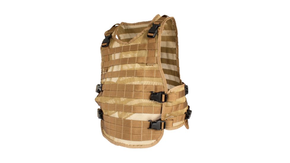 United States Tactical Mesh MOLLE Vest, Coyote, One Size, UST-MOL01002
