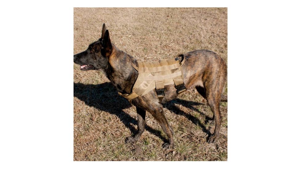 United States Tactical Patriot K9 Vest, Coyote, Large, UST-K9V00302L