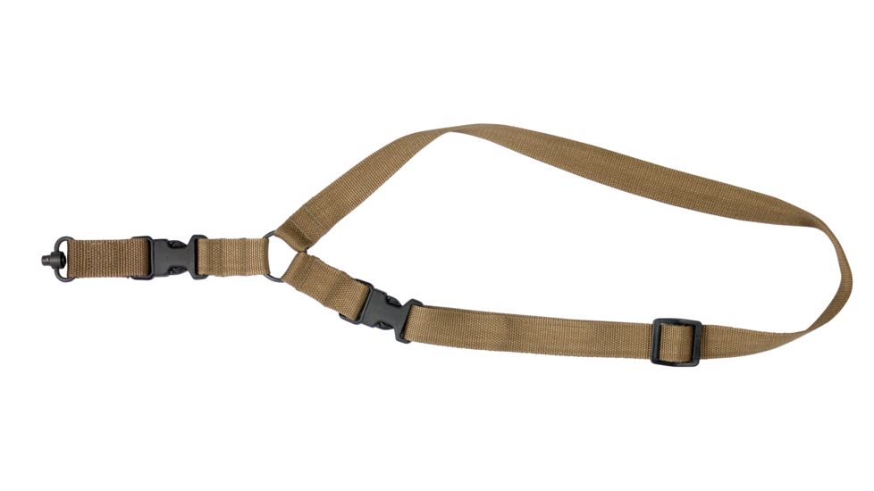 United States Tactical S1 Single-Point Tactical Sling, 1.25in, HK Hook, Coyote, UST-SLS00102QH