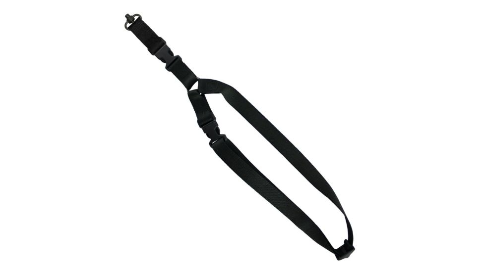 United States Tactical S1 Single-Point Tactical Sling, 1.25in, QD Swivel, Black, UST-SLS00101QD