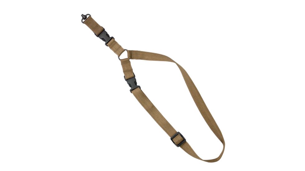United States Tactical S1 Single-Point Tactical Sling, 1.25in, QD Swivel, Coyote, UST-SLS00102QD