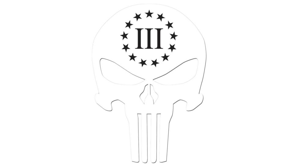 United States Tactical Sticker - 3 Percenter Skull, BS-768