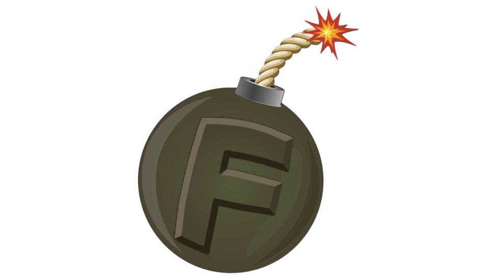 United States Tactical Sticker - F-Bomb, BS-750