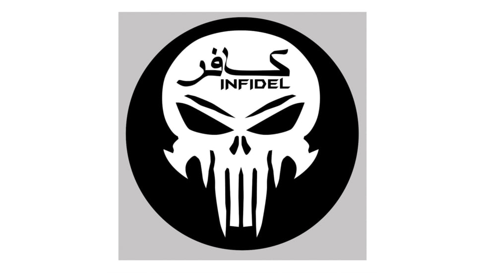 United States Tactical Sticker Infidel Skull