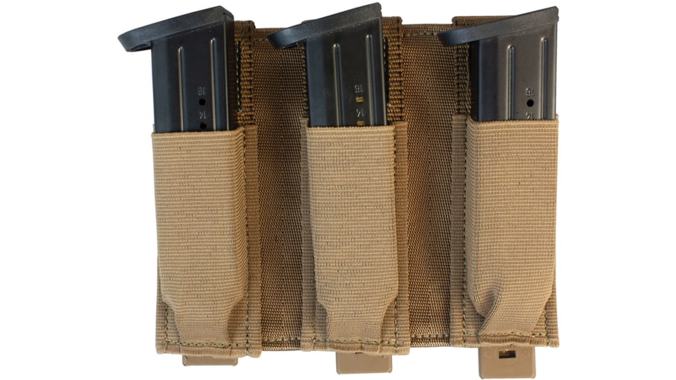 United States Tactical Triple Pistol Mag Pouch, Coyote, UST-MOL03002