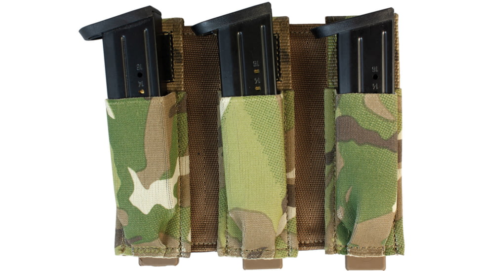 United States Tactical Triple Pistol Mag Pouch, MultiCam, UST-MOL03004