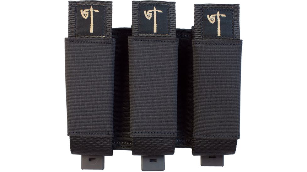 United States Tactical Rifle Mag Pouch, Triple, Black, UST-MOL02901