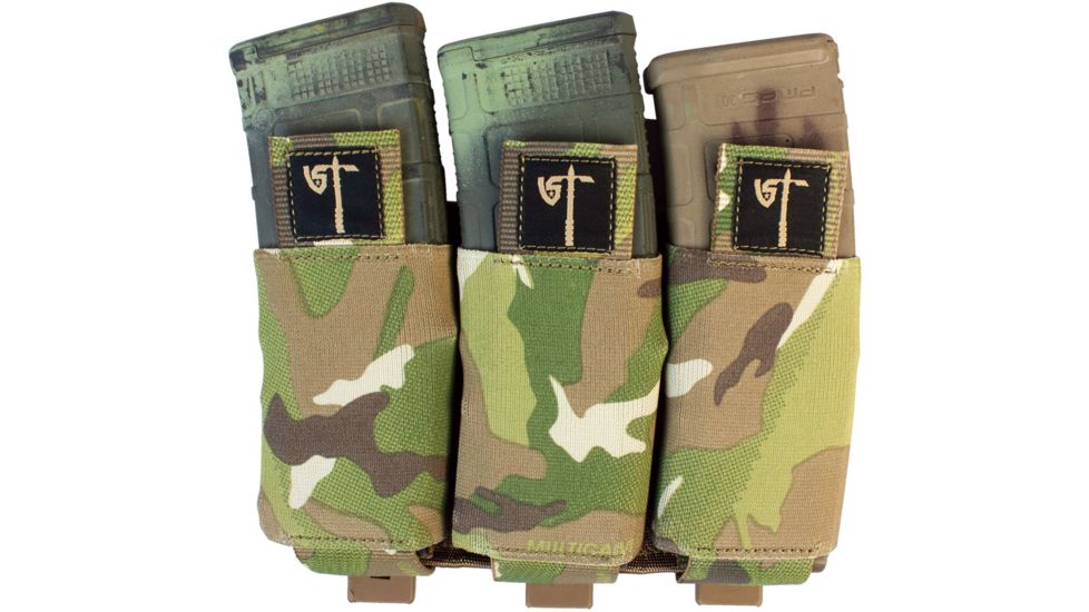 United States Tactical Triple Rifle Mag Pouch, MultiCam, UST-MOL02904