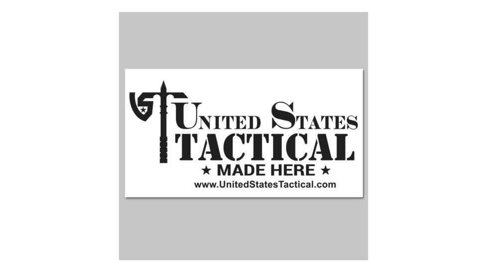 United States Tactical UST Nested Logo Sticker, Black, UST-STK001