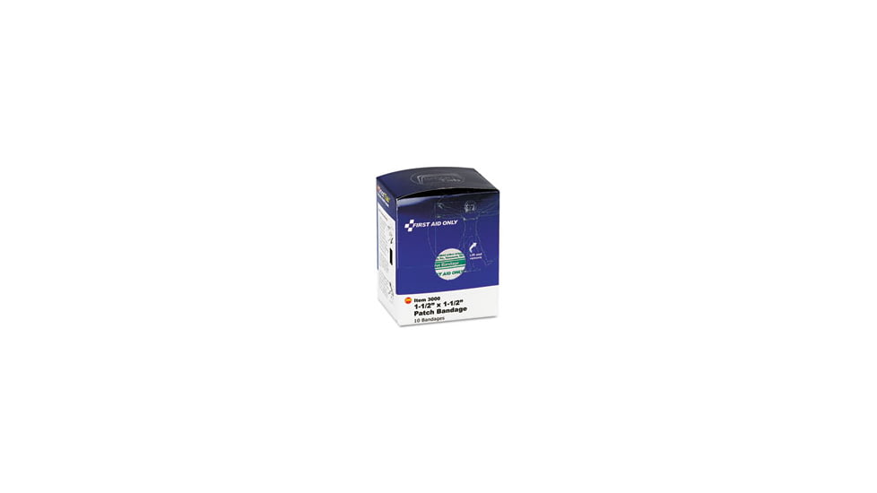 United Stationers Bandages Patch 1.5x1.5 10 Bx10 FAO3000, Unit BX