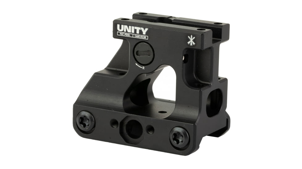 Unity Tactical FAST Trijicon MRO Mount, 2.26" Optical Height,  MRO/MRO-HD Footprint, Anodized Finish, Black, FST-MROB