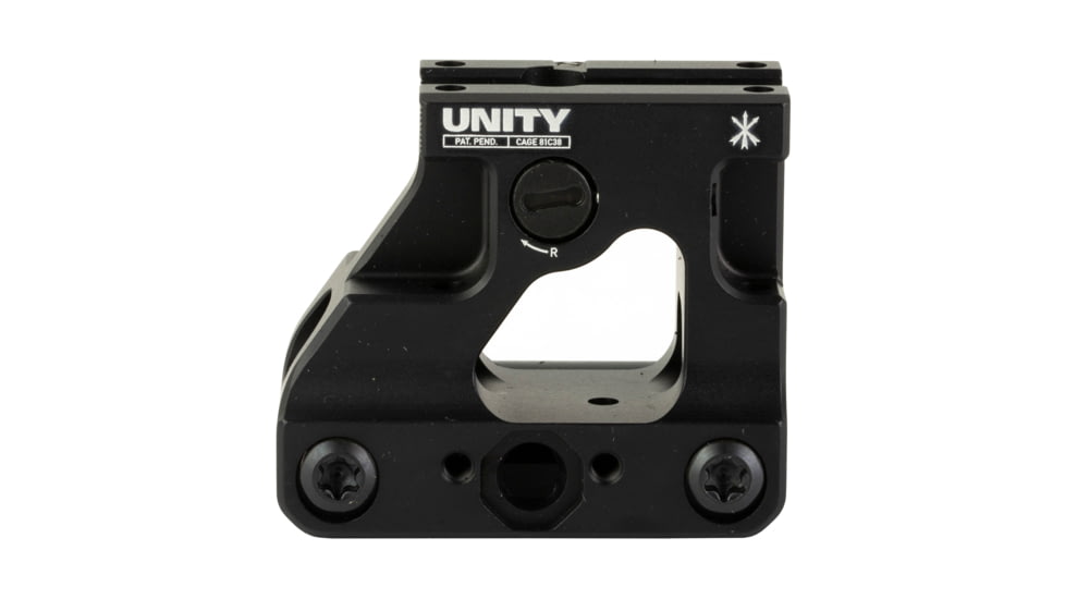Unity Tactical FAST Trijicon MRO Mount, 2.26" Optical Height,  MRO/MRO-HD Footprint, Anodized Finish, Black, FST-MROB