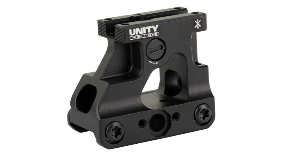 Unity Tactical FAST Trijicon MRO Mount, 2.26" Optical Height,  MRO/MRO-HD Footprint, Anodized Finish, Black, FST-MROB
