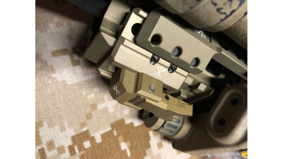 Unity Tactical Top Mounted Deployable Iron Sight, Flat Dark Earth, FUS-S1F