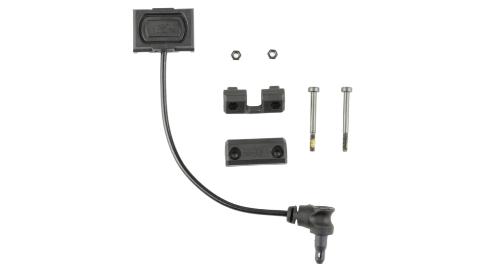 Unity Tactical ModButton Lite, 4.5in Cable, Fits Picatinny, Anodized Finish, Black, MBL-BLK-CL-45
