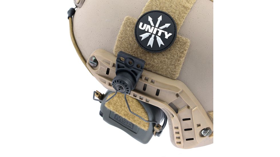 Unity Tactical Remora Mount for 3M Peltor Tactical Helmet, Black, HLM-REM, EDEMO1