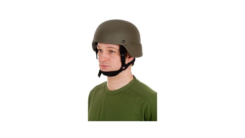 United Shield ACH Ballistic Helmet Level IIIA LE Style w/ 4pt Harness System, OD Green XL ACH-MICH LE-OD-XL