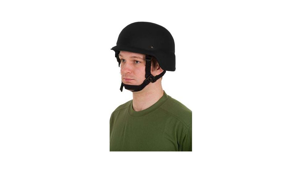 United Shield PASGT Ballistic Helmet Level IIIA w/ 4pt Harness System, Black, Large PASGT-IIIA-BK-LG