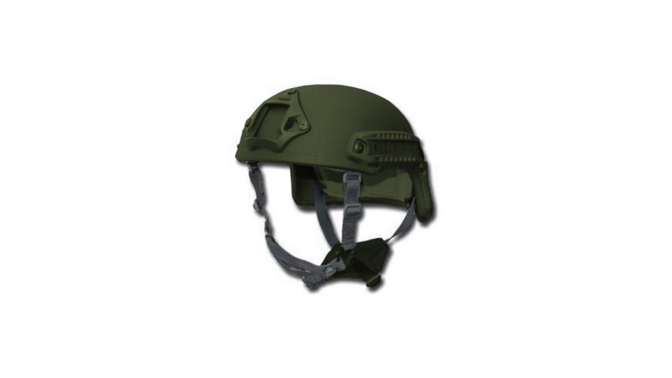 United Shield Spec Ops DELTA Ballistic Helmet Level IIIA w/ 4pt Harness System, OD Green, Large SPEC OPS-DELTA-IIIA-OD-LG