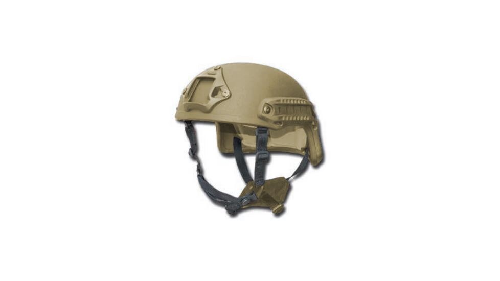 United Shield Spec Ops DELTA Ballistic Helmet Level IIIA w/ 4pt Harness System, Tan, Medium SPEC OPS-DELTA-IIIA-TN-MD