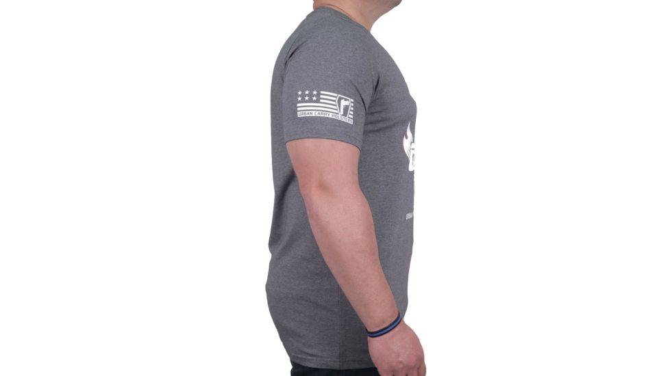 Urban Carry Guns Defending Freedom T-Shirt, Dark Gray, Small UC-Sht067