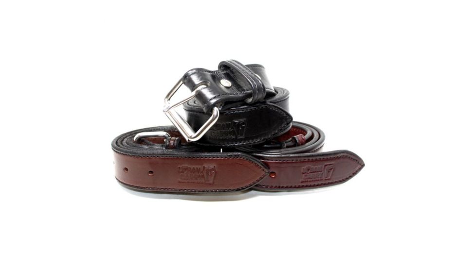 Urban Carry Heavy Duty 0.25 in Thick Singly-Ply Leather Gun Belt, Black, Belt 68 in /Waist 64 in UC-BLT-EB-Bk-68