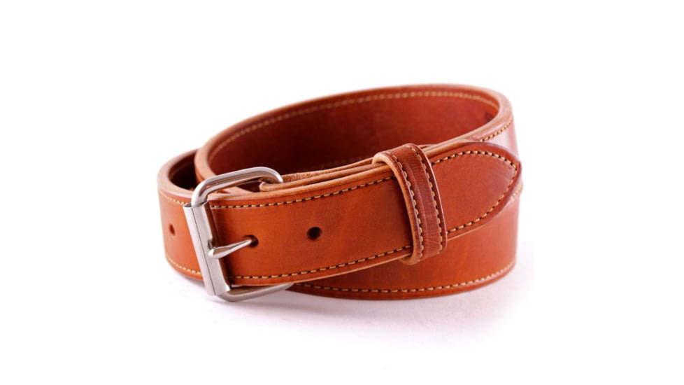 Urban Carry Heavy Duty 1/4in Thick English Bridle Leather Gun Belt, Tan/Classic Brown, 60, 56in Waist, UC-BLT-EB-TN-60