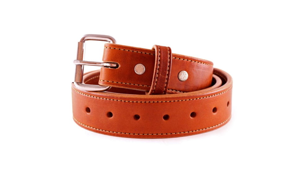 Urban Carry Heavy Duty 1/4in Thick English Bridle Leather Gun Belt, Tan/Classic Brown, 60, 56in Waist, UC-BLT-EB-TN-60