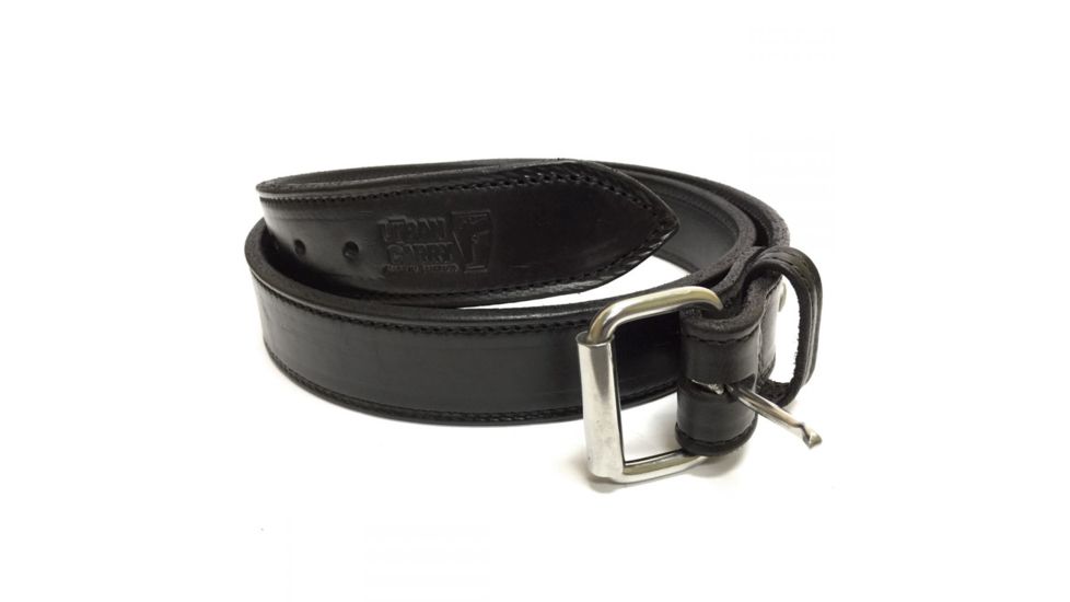 Urban Carry Heavy Duty EB Leather Gun Belt, 46in Waist, Black, 50 UC-BLT-BK-46-EngBri, EDEMO2