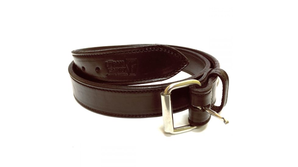 USED Urban Carry Heavy Duty 1/4in Thick English Bridle Leather Gun Belt, Brown, 42, 38in Waist, UC-BLT-EB-BR-42, EDEMO3