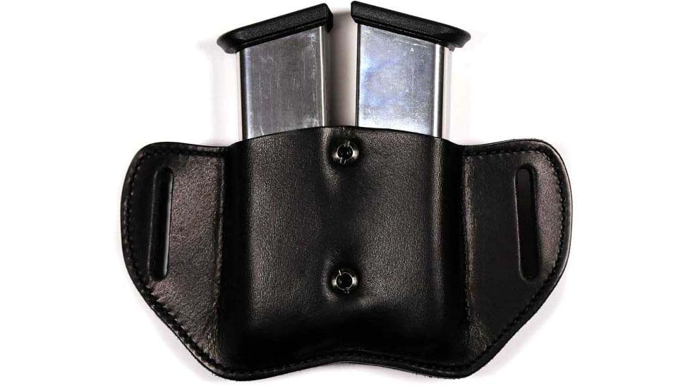 Urban Carry LockLeather OWB Double Magazine Holster, Black, LL-OWB-MG2-BK